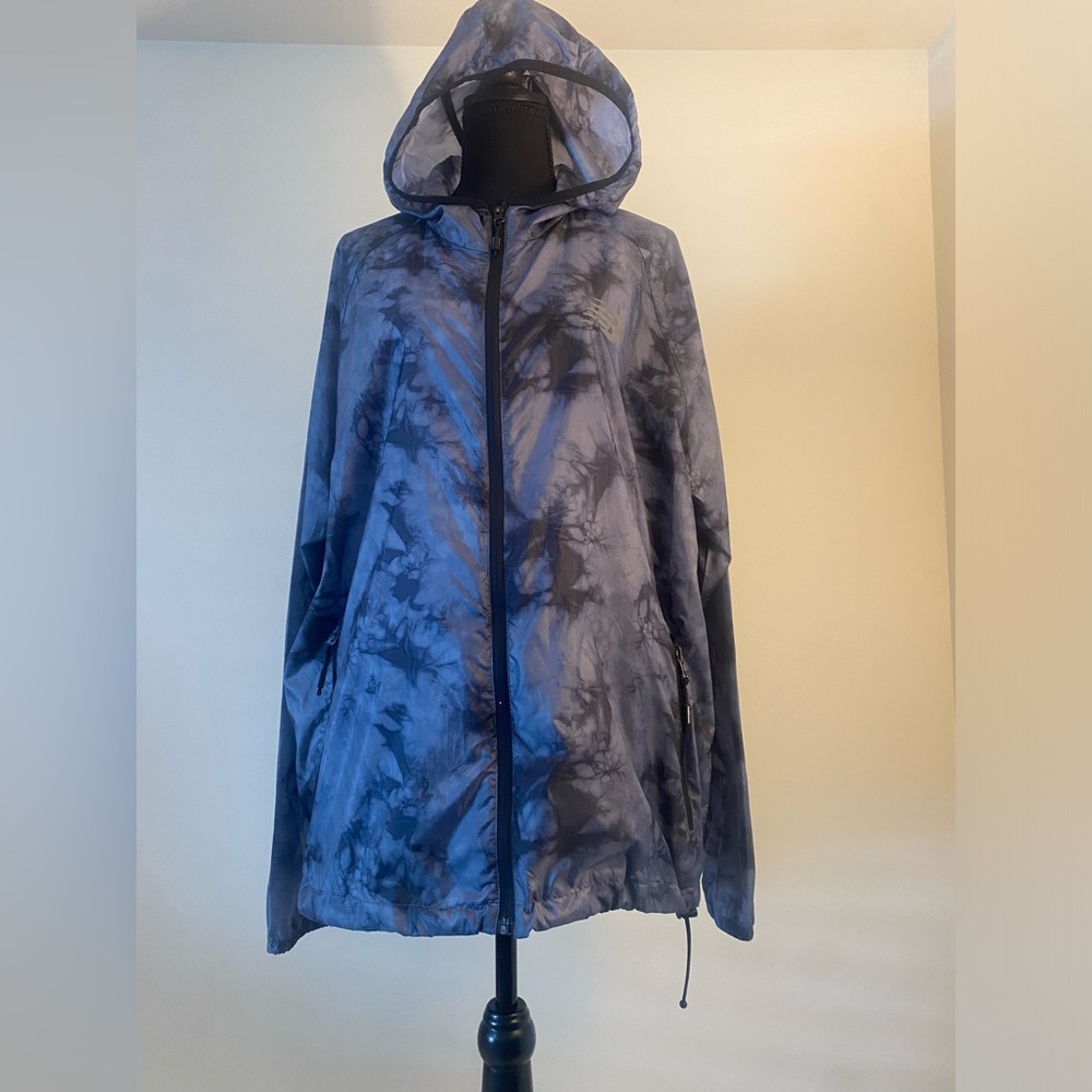 Black New Balance Tie Dye Windbreaker